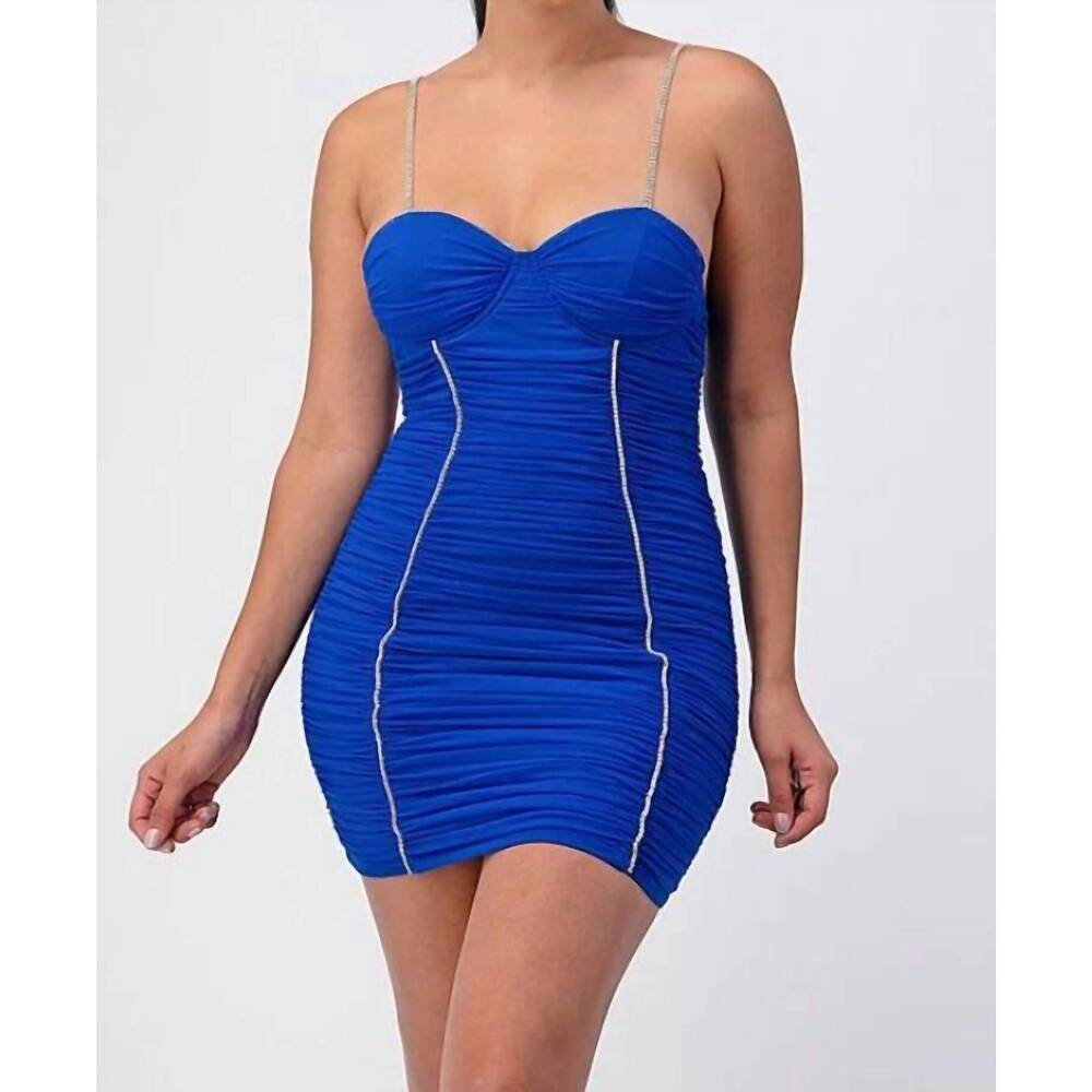 NEW ATHINA bodycon dress in ocean blue